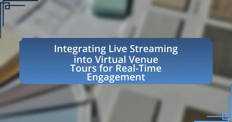 Integrating Live Streaming into Virtual Venue Tours for Real-Time Engagement