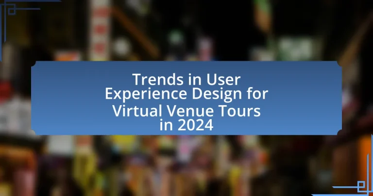 Trends in User Experience Design for Virtual Venue Tours in 2024
