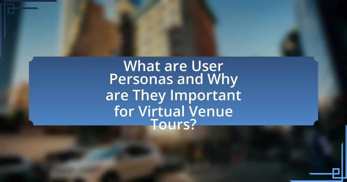 What are User Personas and Why are They Important for Virtual Venue Tours?